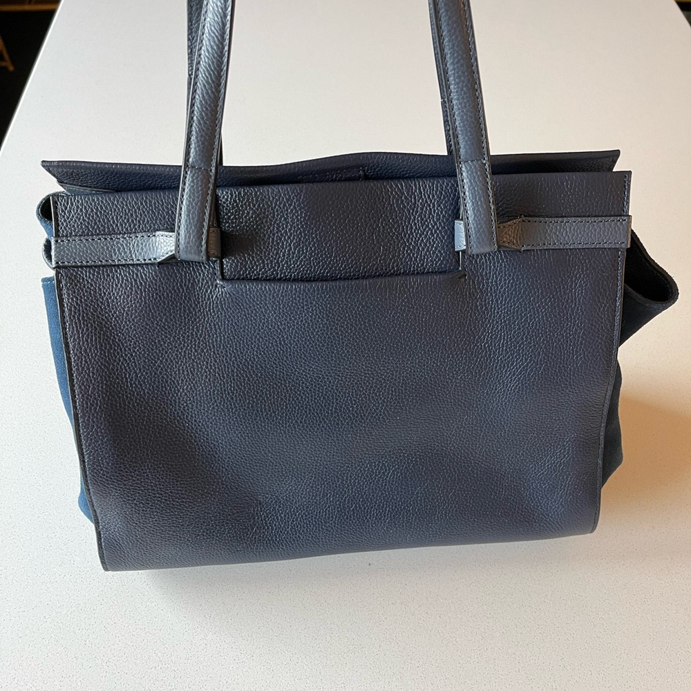 Cole Haan Grand Ambition Side Cinch Satchel, Navy/Blue - Picture 12 of 12